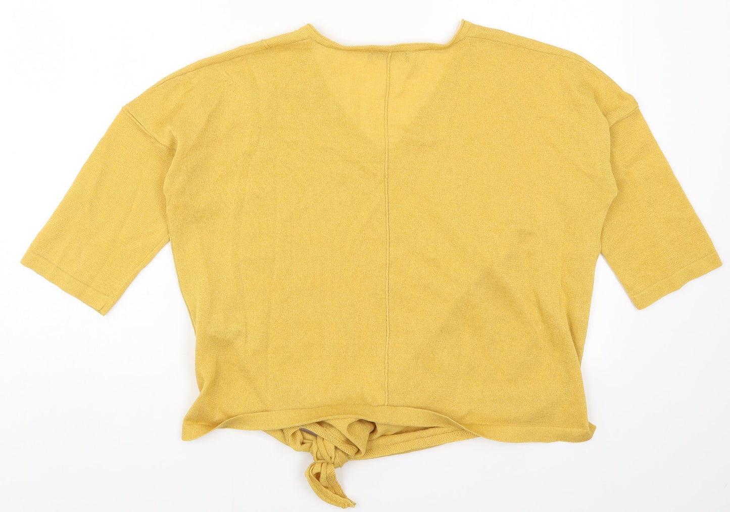 Womens UK Size 10 Marks and Spencer Yellow Pullover Jumper