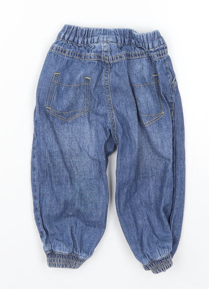Ladybird Girls Blue  Denim Capri Jeans Size 9-12 Months