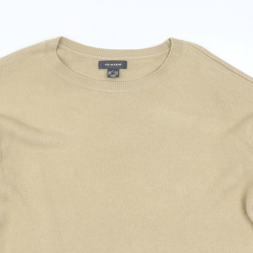 Primark Womens Beige  Knit Pullover Jumper Size 10