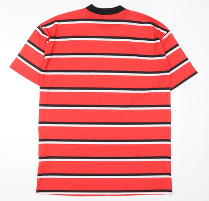 PRETTYLITTLETHING Womens Red Striped  T-Shirt Dress  Size 6