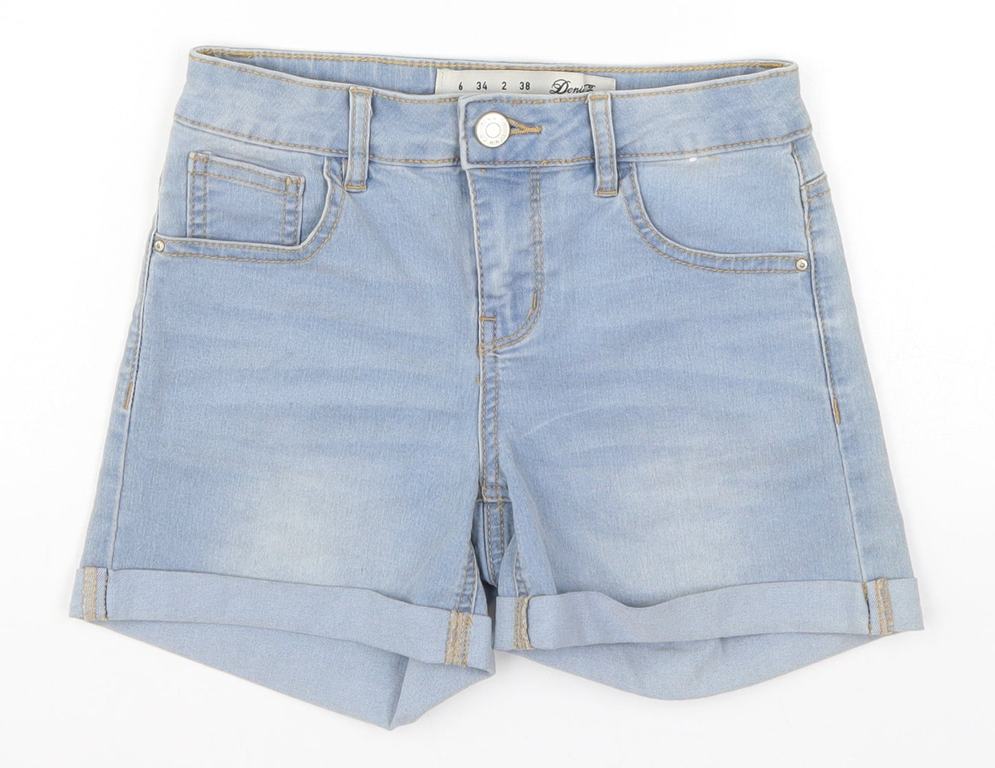 Denim Co Womens Blue  Denim Hot Pants Shorts Size 6