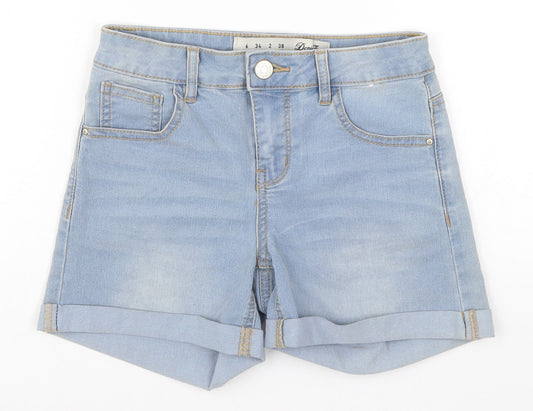 Denim Co Womens Blue  Denim Hot Pants Shorts Size 6