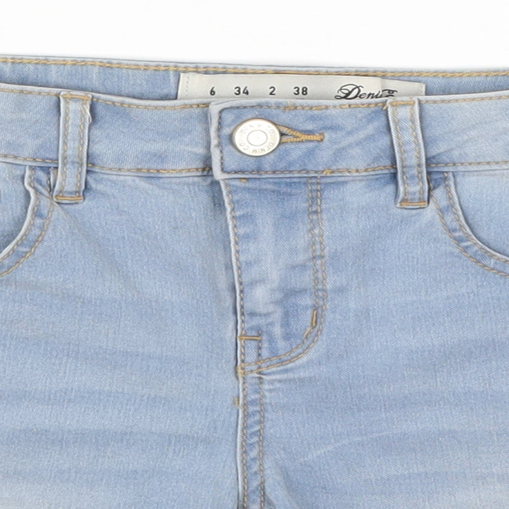 Denim Co Womens Blue  Denim Hot Pants Shorts Size 6