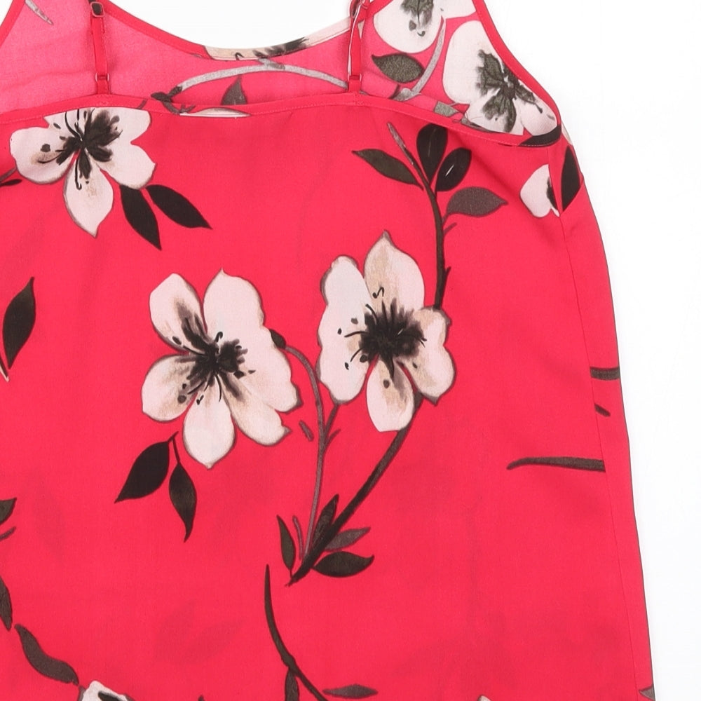 Womens UK Size 6 NEXT Pink Basic Tank