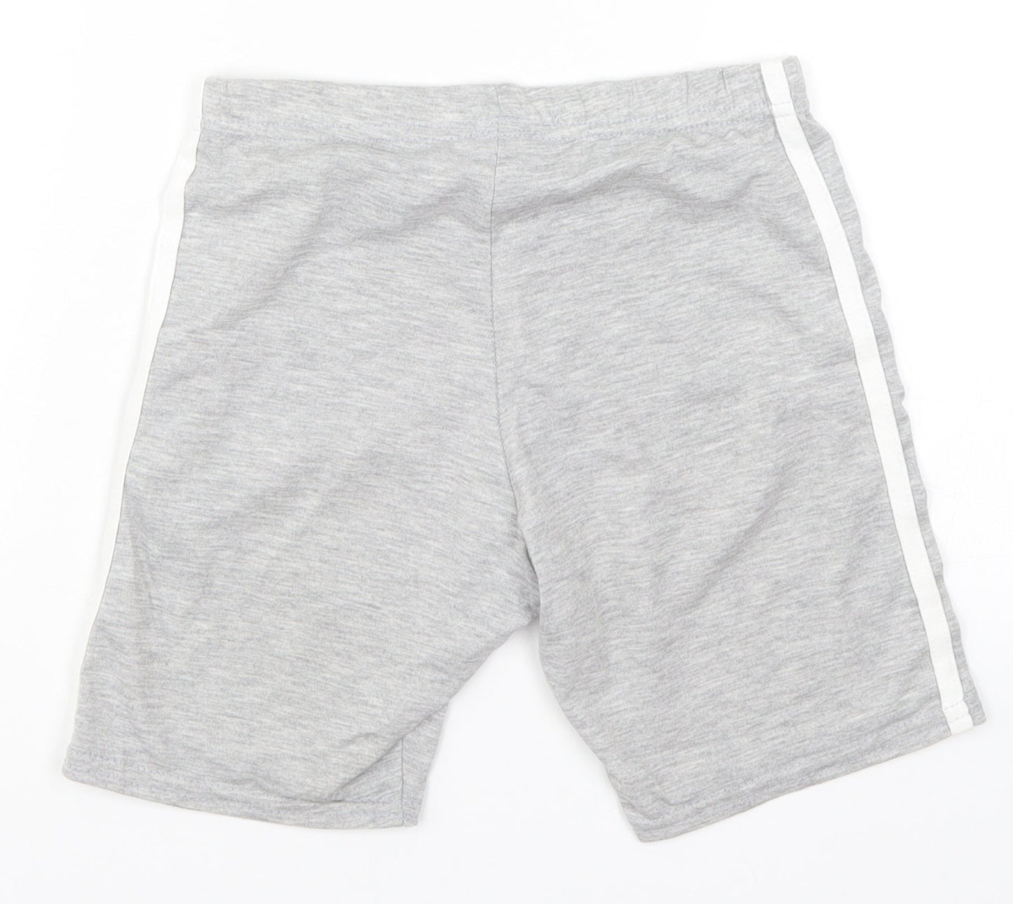 I SAW IT FIRST Womens Grey Striped  Biker Shorts Size 23 in