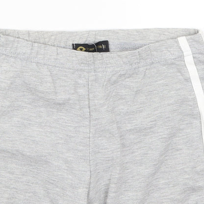 I SAW IT FIRST Womens Grey Striped  Biker Shorts Size 23 in