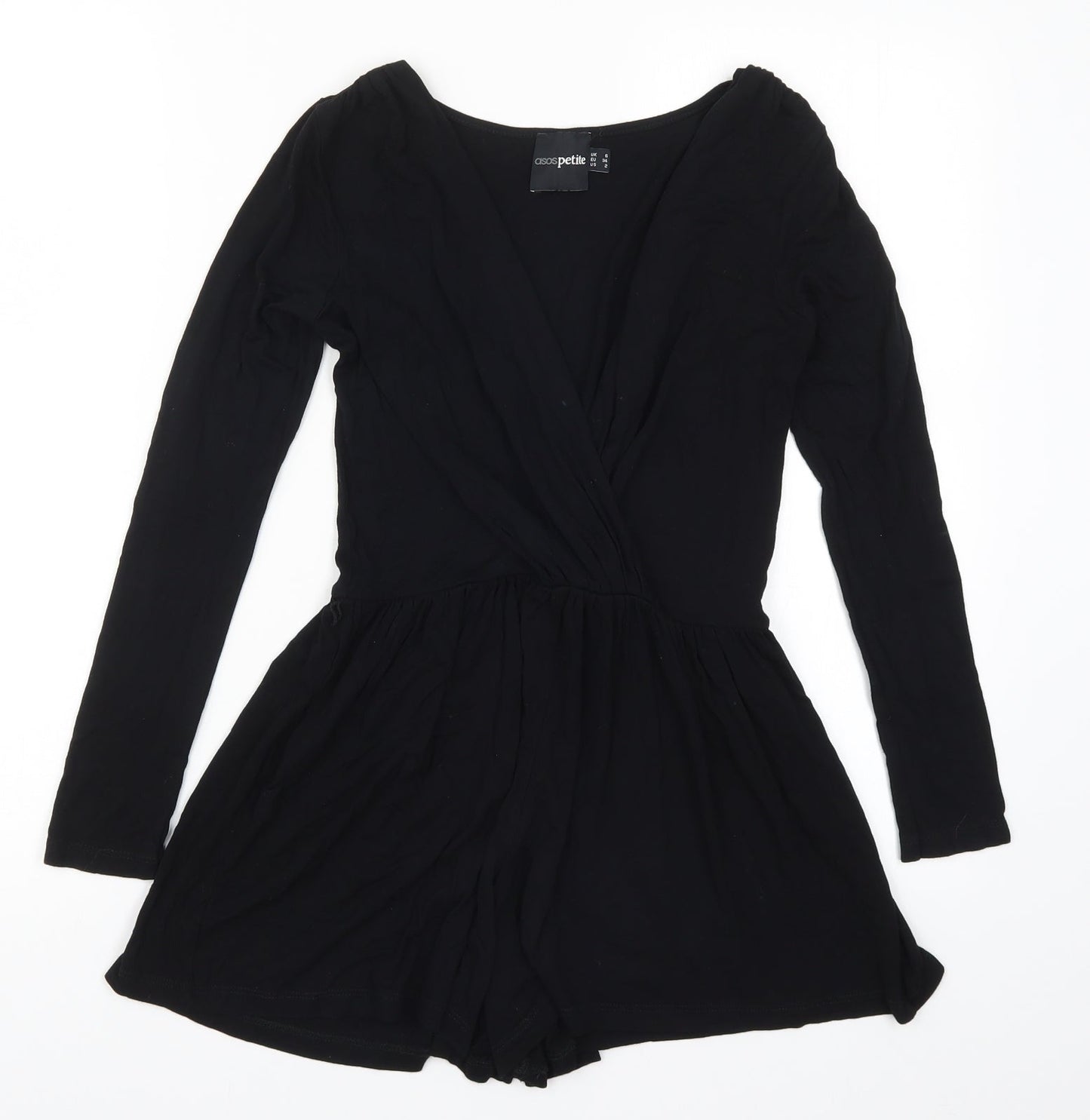 Womens UK Size 6 ASOS One-Piece Black Playsuit