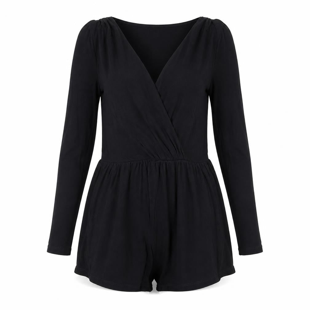 Womens UK Size 6 ASOS One-Piece Black Playsuit