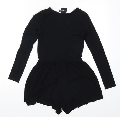 Womens UK Size 6 ASOS One-Piece Black Playsuit