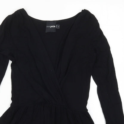 Womens UK Size 6 ASOS One-Piece Black Playsuit