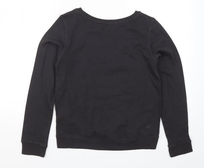 NEXT Girls Black   Pullover Sweatshirt Size 11-12 Years  - Bronx Rebel