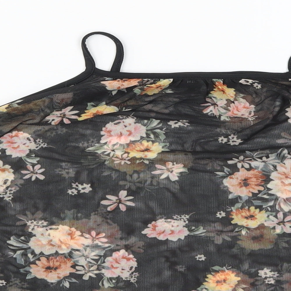 Womens UK Size 12 New Look Black Basic Blouse