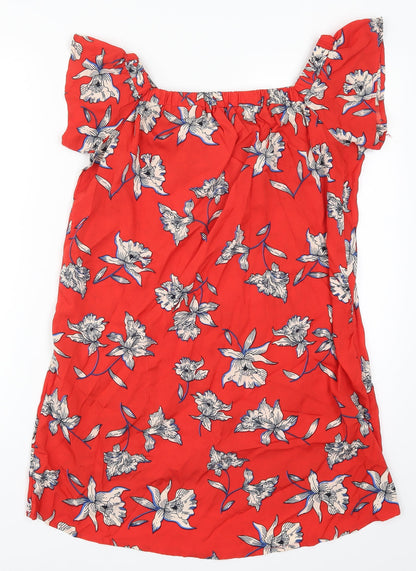Atmosphere Womens Red Floral  A-Line  Size 10