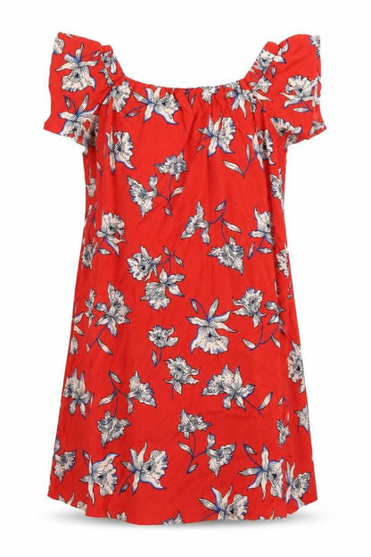 Atmosphere Womens Red Floral  A-Line  Size 10