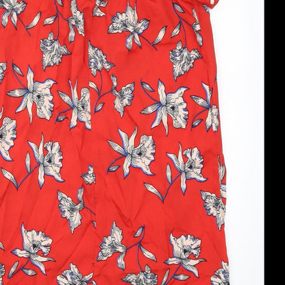 Atmosphere Womens Red Floral  A-Line  Size 10