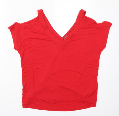F&F Womens Red   Basic T-Shirt Size 10