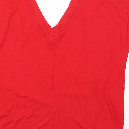 F&F Womens Red   Basic T-Shirt Size 10