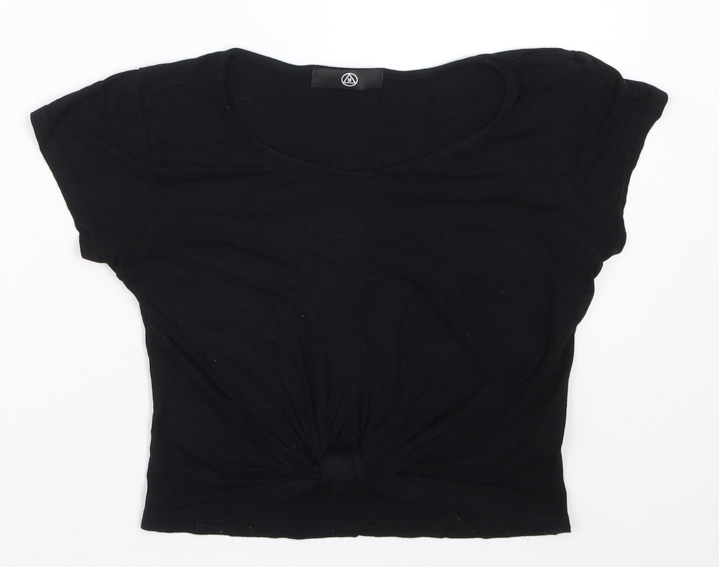 Womens UK Size 6 Missguided Black Basic T-Shirt