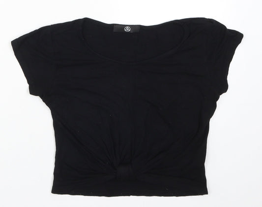 Womens UK Size 6 Missguided Black Basic T-Shirt
