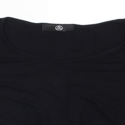 Womens UK Size 6 Missguided Black Basic T-Shirt