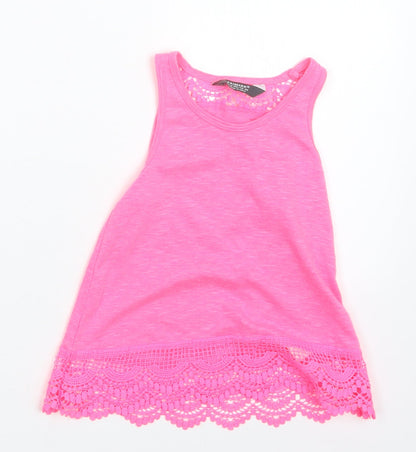 Primark Girls Pink   Basic T-Shirt Size 4-5 Years