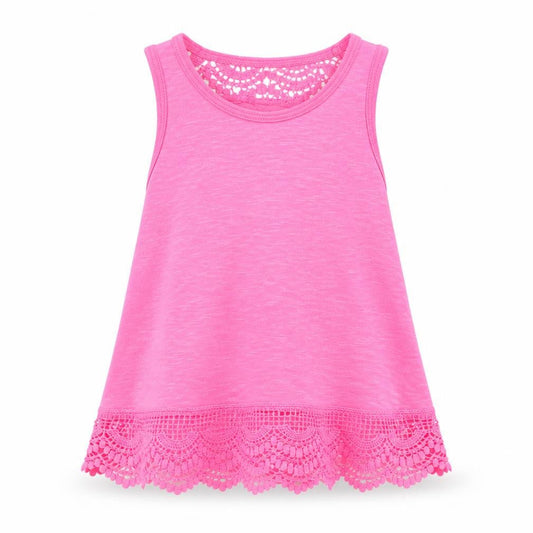 Front view of Primark girls’ pink basic t-shirt, size 4-5, years