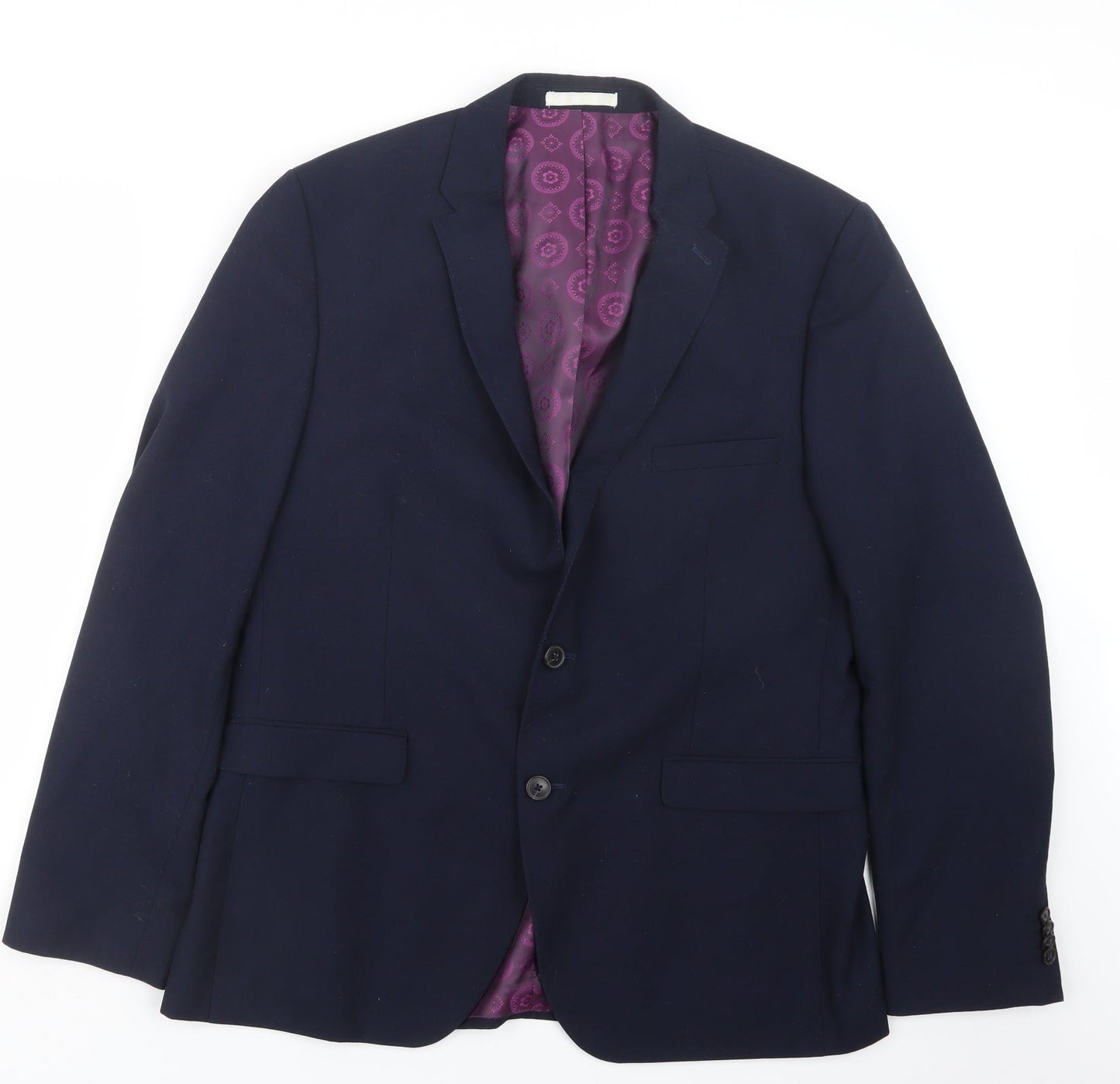 Mens UK Size 38 Burton Regular Blue Suit Jacket