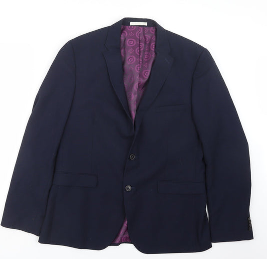 Mens UK Size 38 Burton Regular Blue Suit Jacket