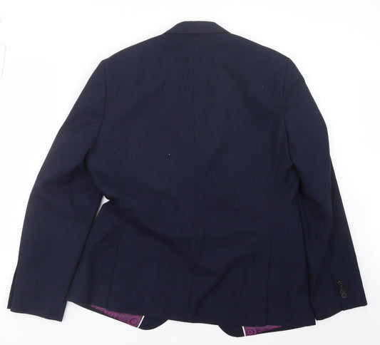 Mens UK Size 38 Burton Regular Blue Suit Jacket