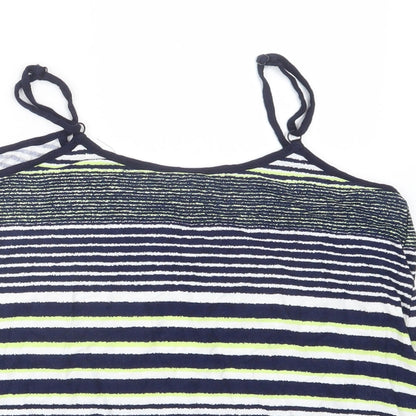 Womens UK Size 14 Dorothy Perkins Blue Basic Tank