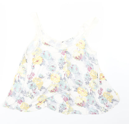 Womens UK Size 14 NEXT Yellow Basic Tank