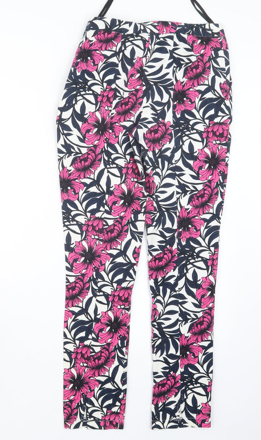 Atmosphere Womens Pink Geometric  Trousers  Size 6 L27 in