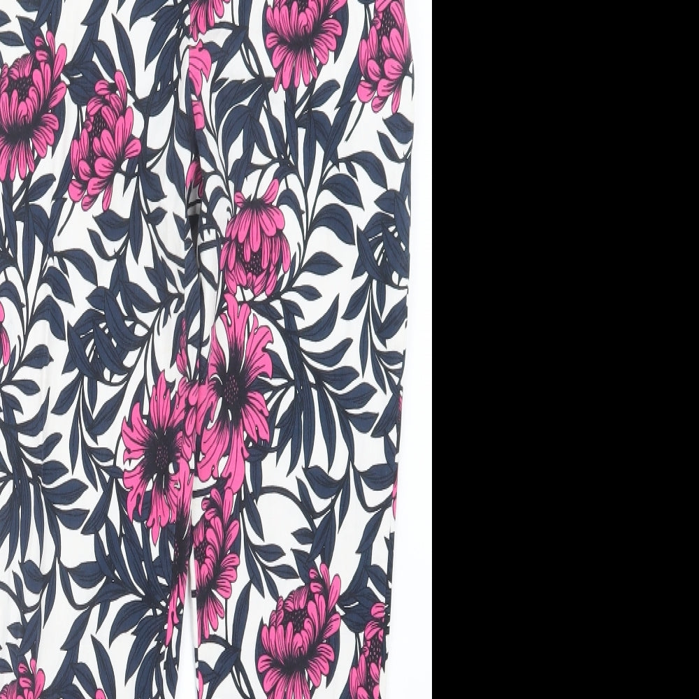 Atmosphere Womens Pink Geometric  Trousers  Size 6 L27 in