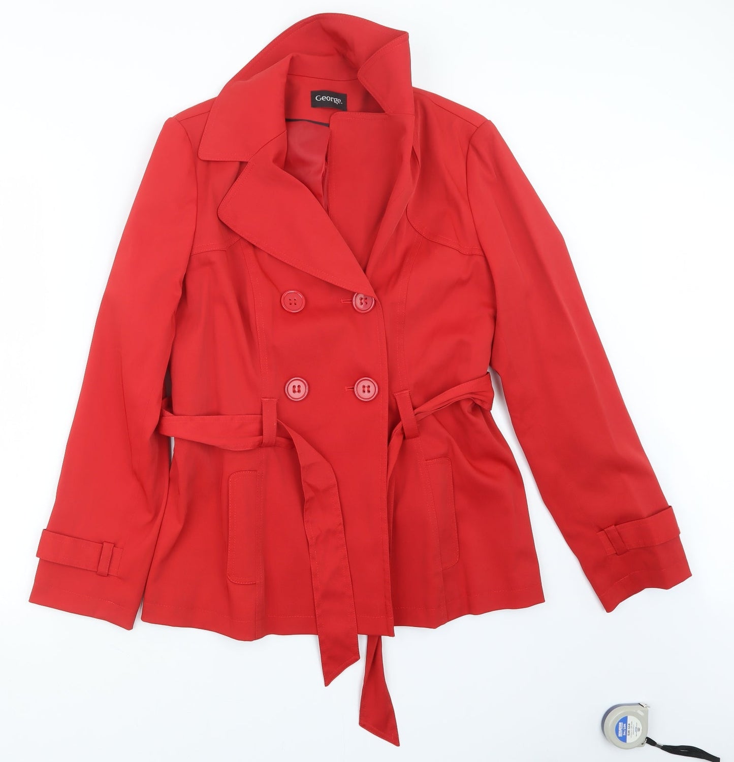 George Womens Red   Jacket Coat Size 12