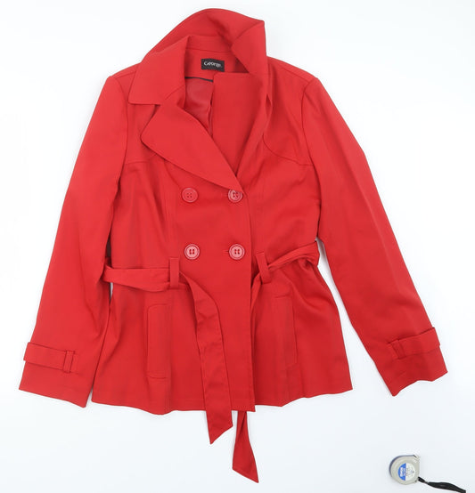 George Womens Red   Jacket Coat Size 12
