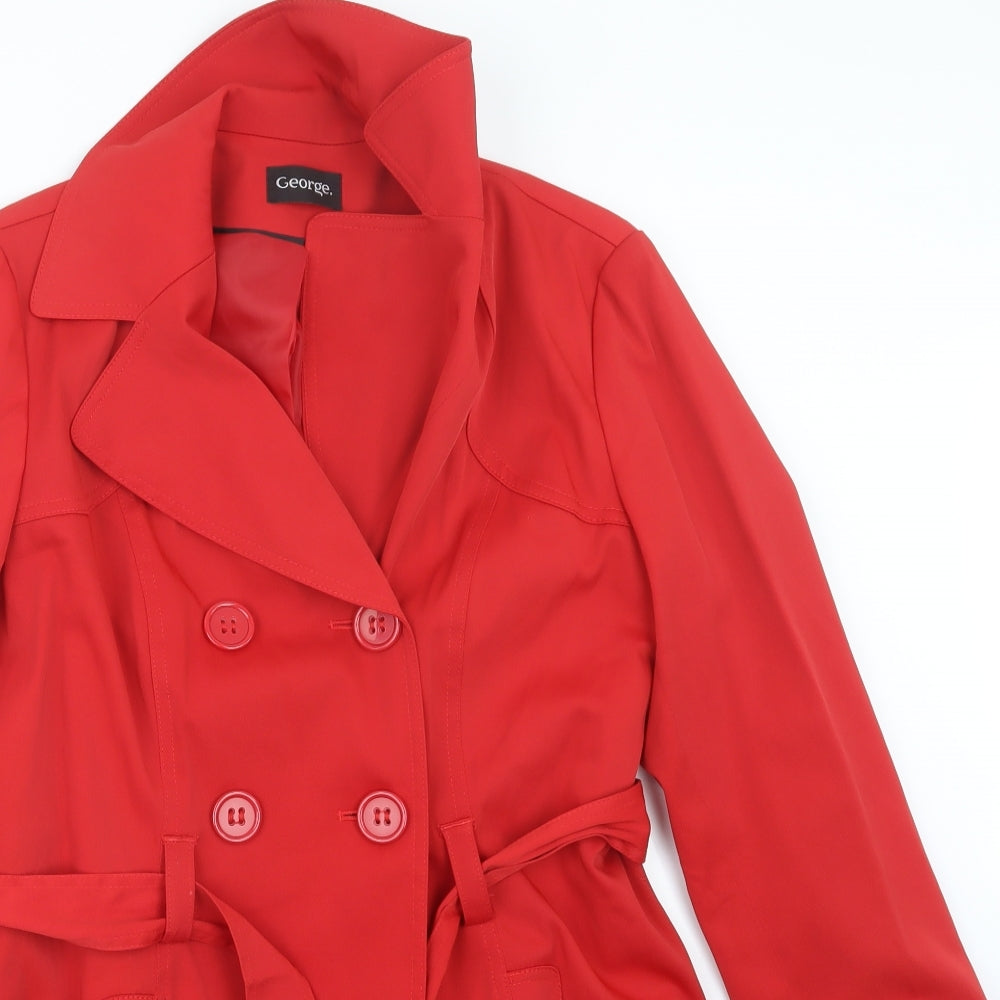 George Womens Red   Jacket Coat Size 12