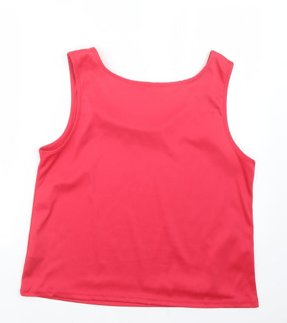 EWM Womens Pink   Basic Tank Size 18