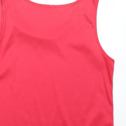 EWM Womens Pink   Basic Tank Size 18