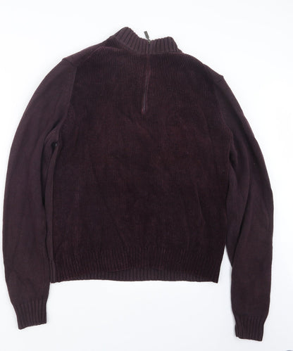 Mens UK Size M Marks and Spencer Purple Pullover Sweatshirt