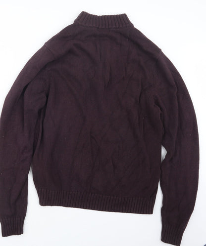 Mens UK Size M Marks and Spencer Purple Pullover Sweatshirt