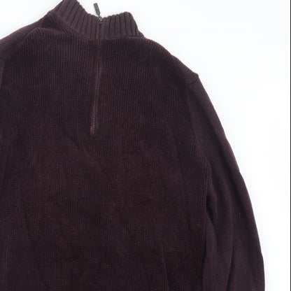 Mens UK Size M Marks and Spencer Purple Pullover Sweatshirt