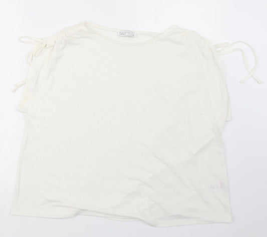 Papaya Womens Ivory   Basic T-Shirt Size 16