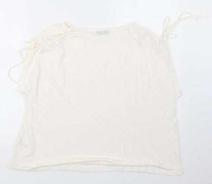 Papaya Womens Ivory   Basic T-Shirt Size 16