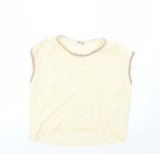Womens UK Size 14 Preworn Ivory Pullover Jumper