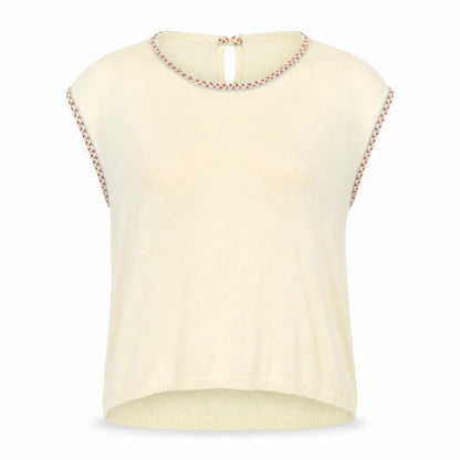 Womens UK Size 14 Preworn Ivory Pullover Jumper