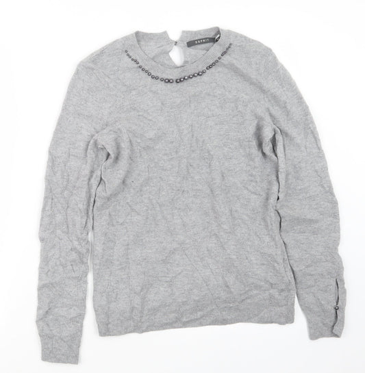 Womens UK Size S Spirit Grey Pullover Jumper