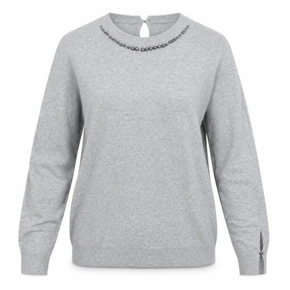 Womens UK Size S Spirit Grey Pullover Jumper