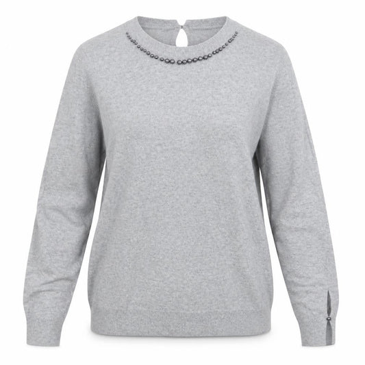 Womens UK Size S Spirit Grey Pullover Jumper