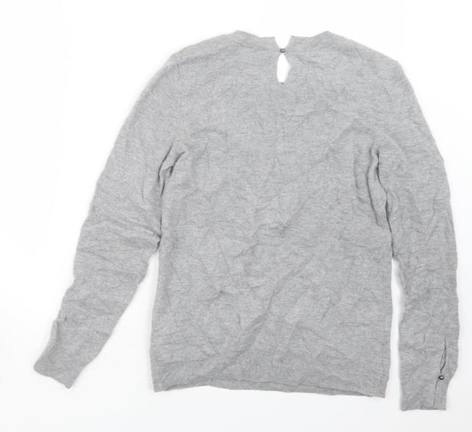 Womens UK Size S Spirit Grey Pullover Jumper