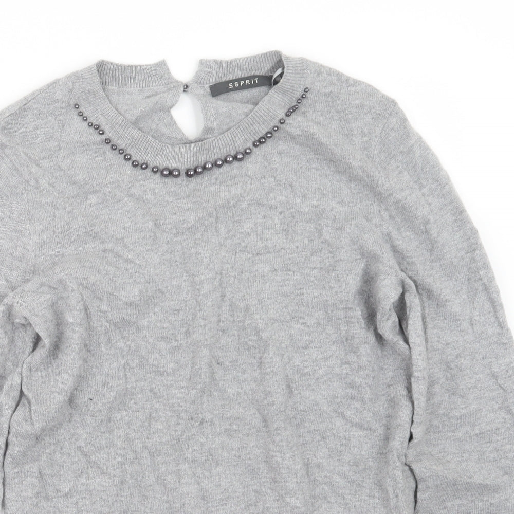 Womens UK Size S Spirit Grey Pullover Jumper